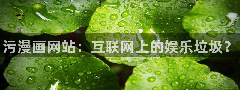 香蕉小说免费读漫画网下拉式：污漫画网站：互联网上的娱乐垃圾？