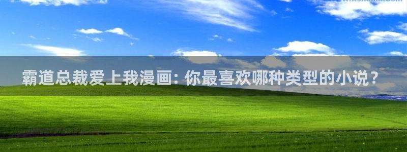 香蕉漫画搞笑：霸道总裁爱上我漫画: 你最喜欢哪种类型的小说？